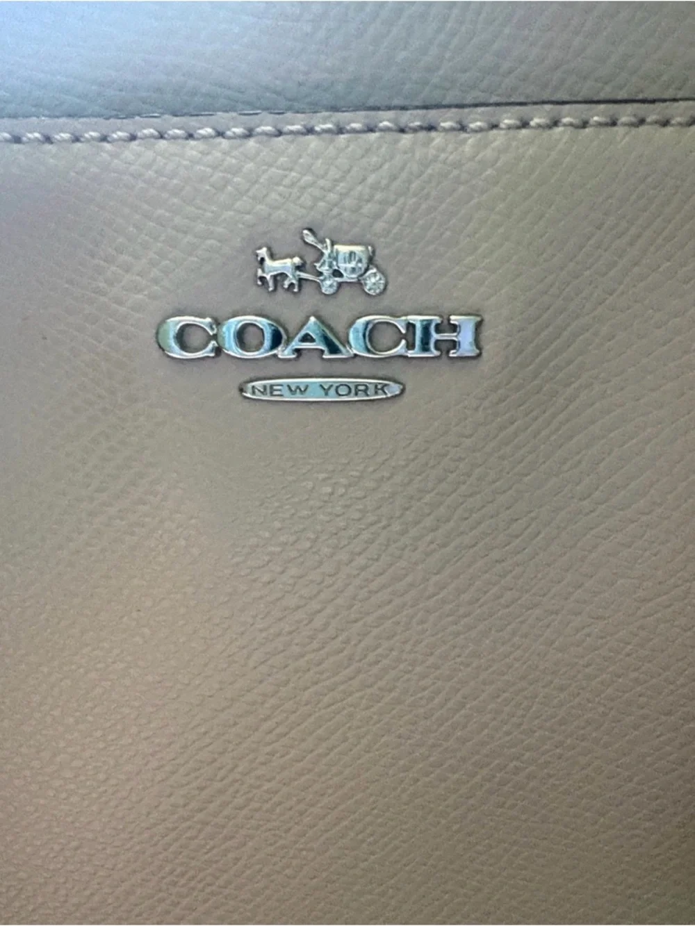 Coach Bags | Coach F34663  Minetta Chalk Cross-Grained Leather crossbody
